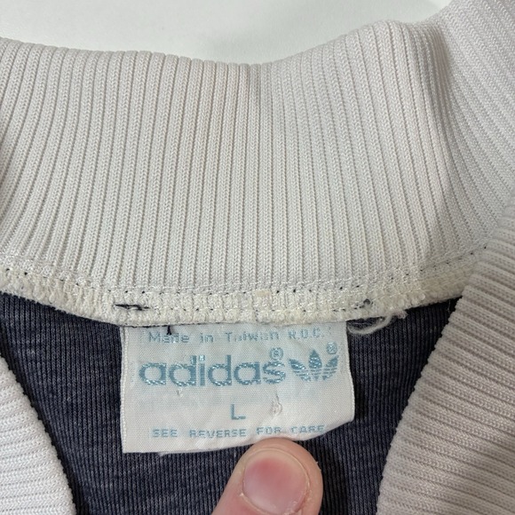 Vintage 80s Adidas USA Olympic Track Jacket Large Colorblock Embroidered 90s - Picture 3 of 10